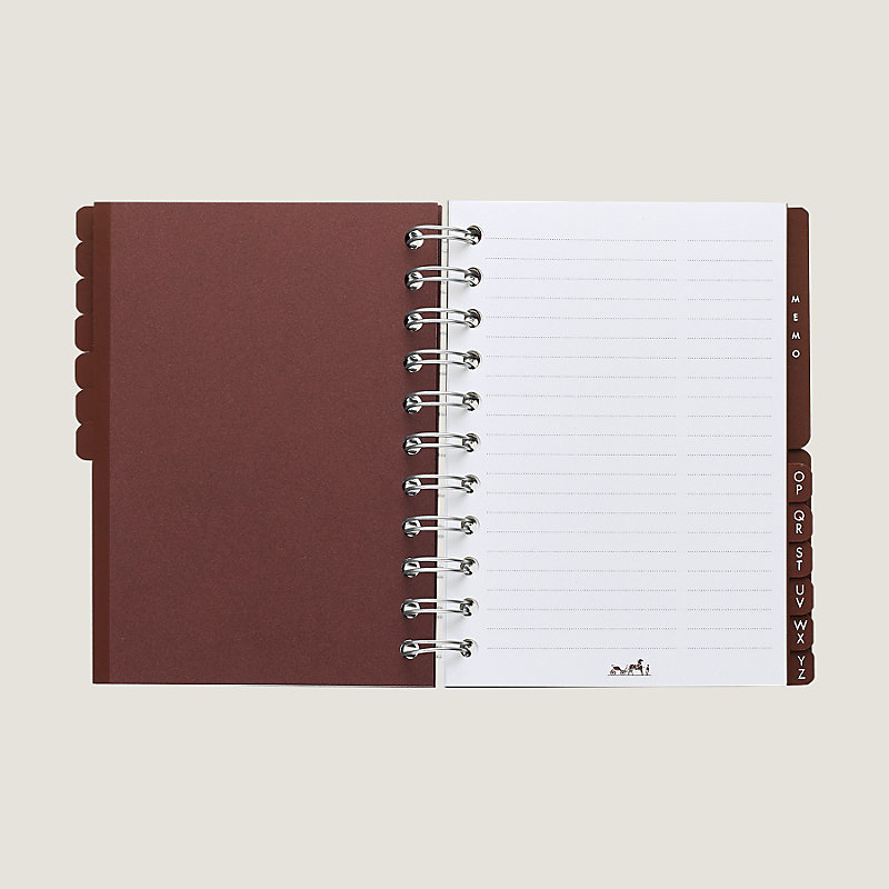 Ulysse PM lined notebook with index refill | Hermès Mainland China